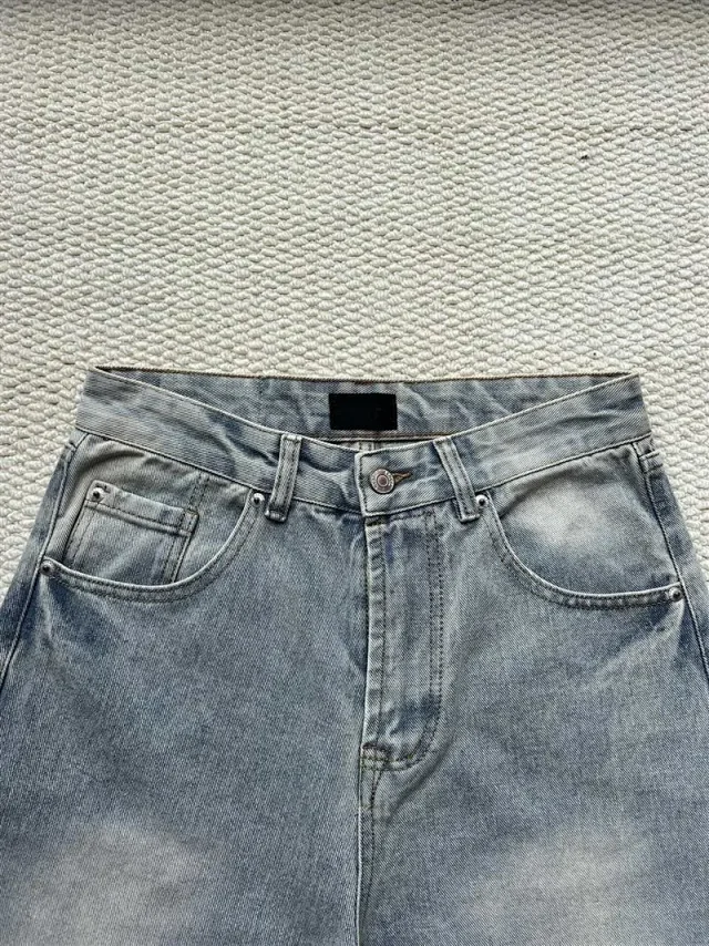 Balenciaga SS25 Washed Distressed Denim Jeans Detail