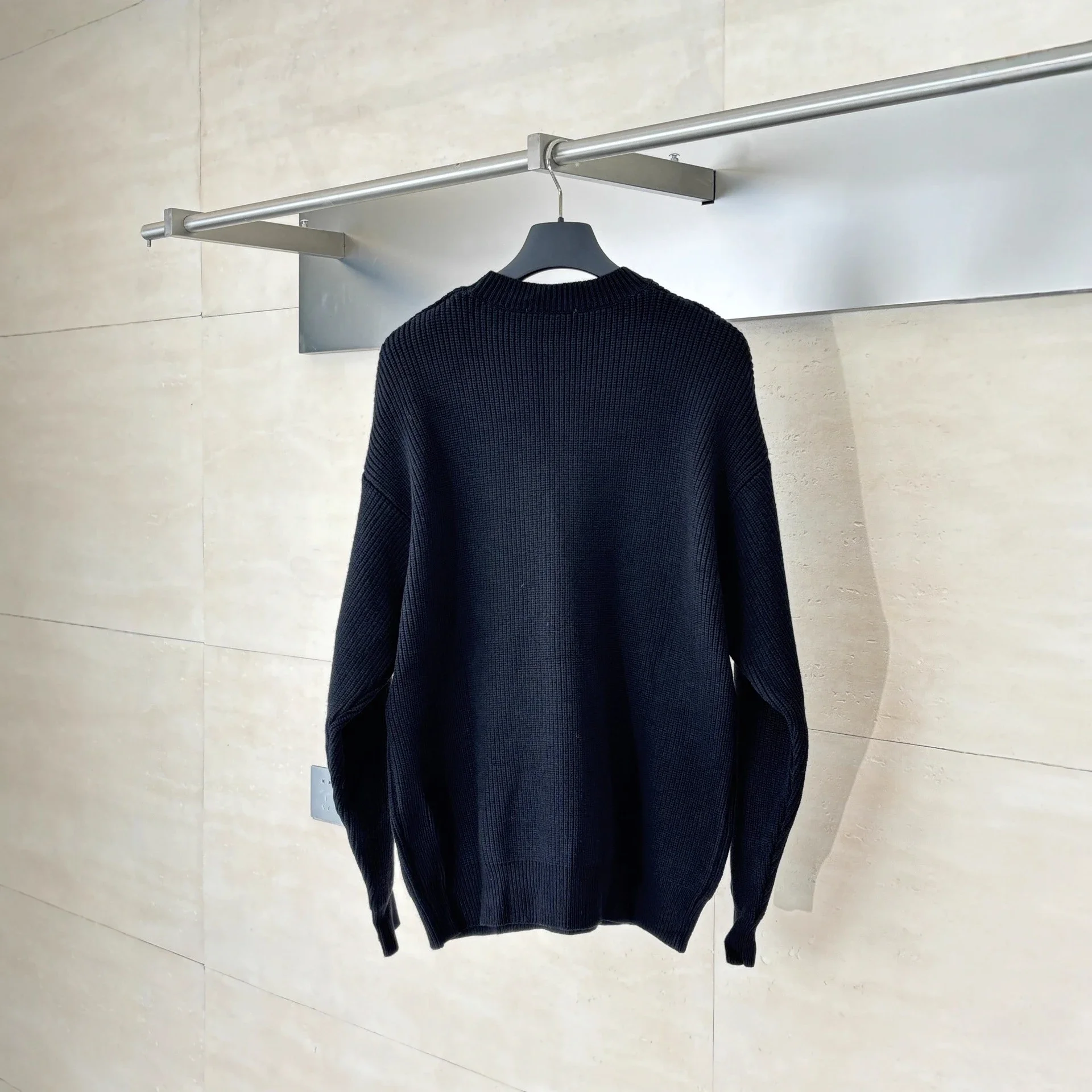 Balenciaga SS25 Sleeve Badge Knit Sweater