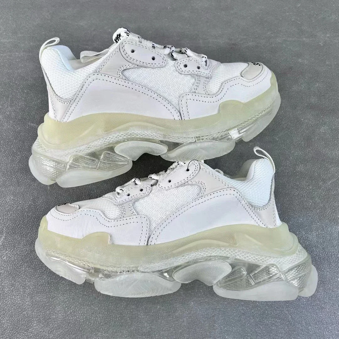 Balenciaga Tripel Cushioned Distressed Platform Sneakers