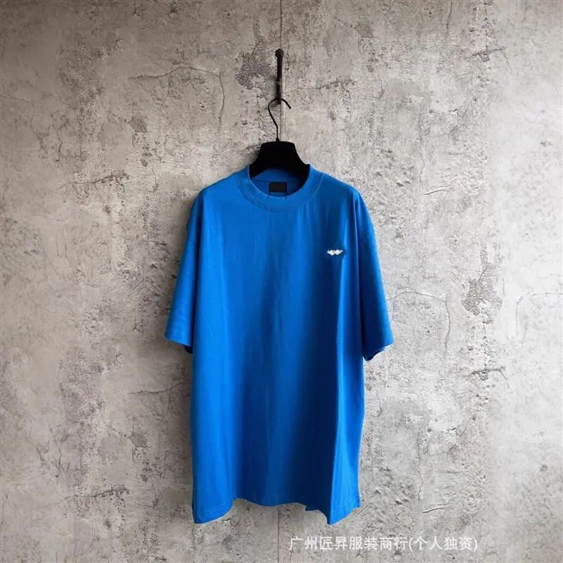 Authentic Balenciaga Letter-Covered Couple Oversized Tee