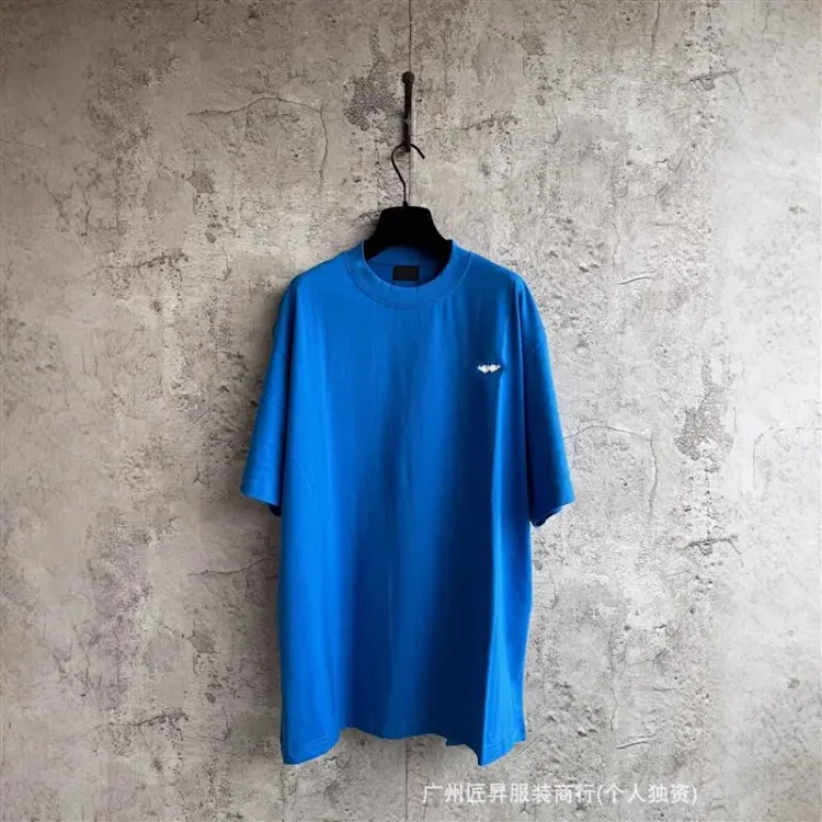 Authentic Balenciaga Letter-Covered Couple Oversized Tee