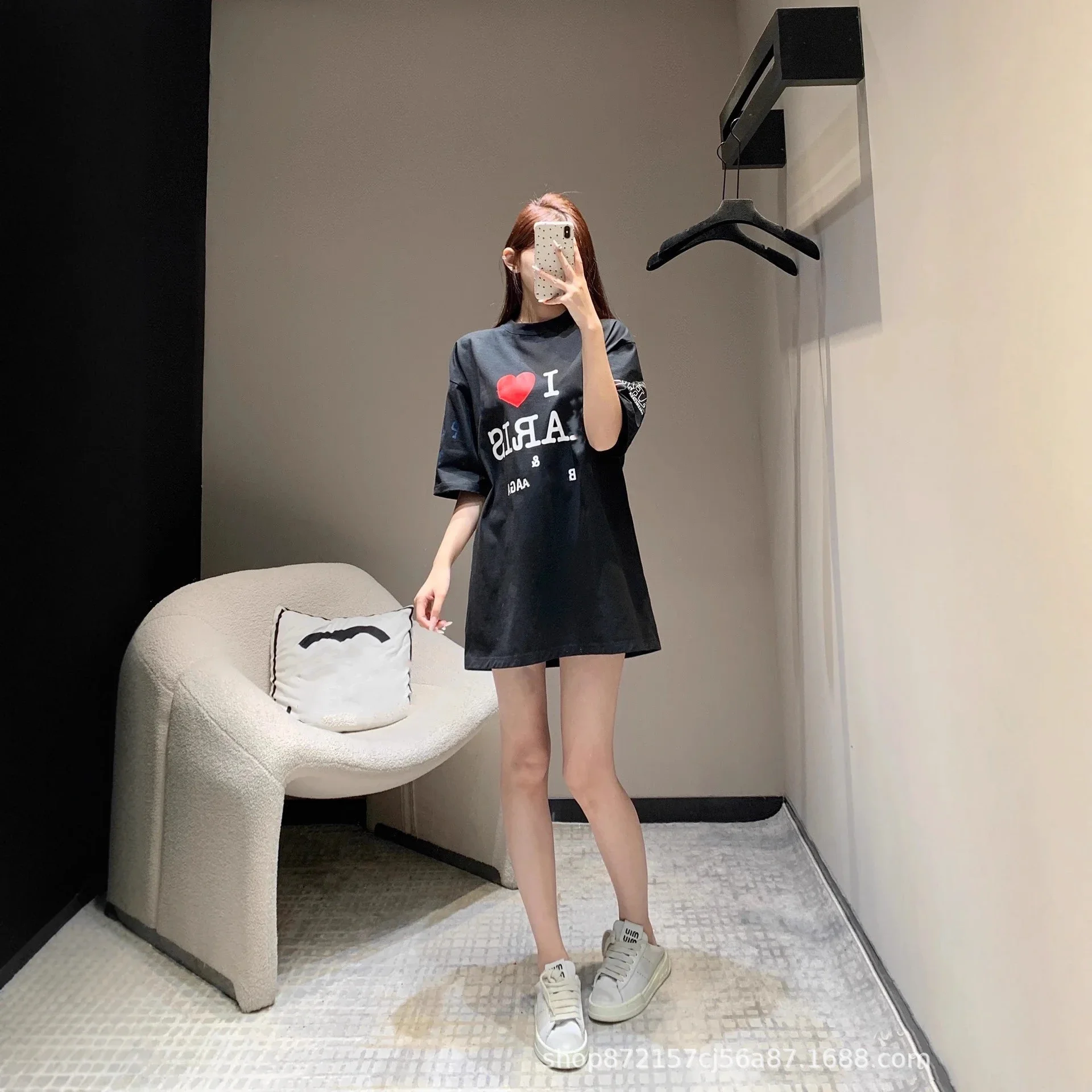 BLCG25SS I Love Paris Logo Tee