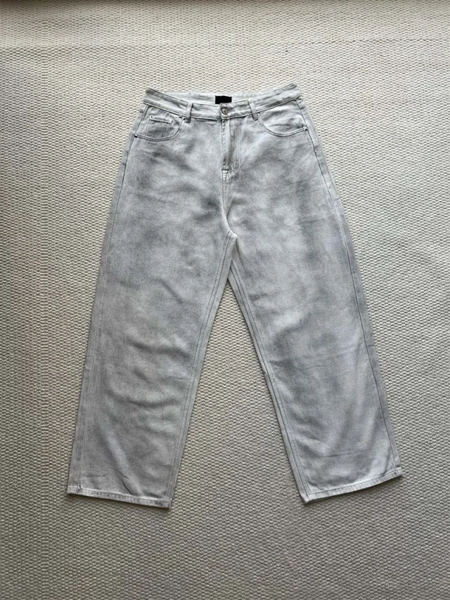 Exclusive Balenciaga SS25 Distressed Denim Jeans Detail