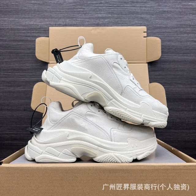 Balenciaga Platform Distressed Silk Chunky Sneakers Detail