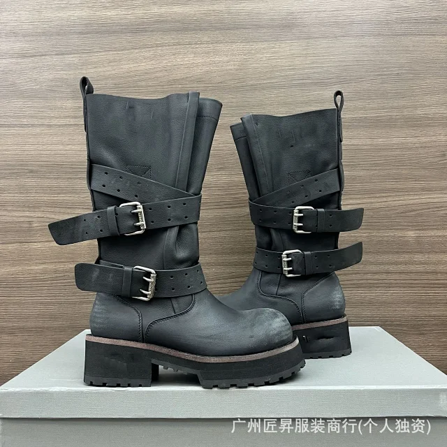 Unisex Paris Venom Gothic Martin Boots Detail