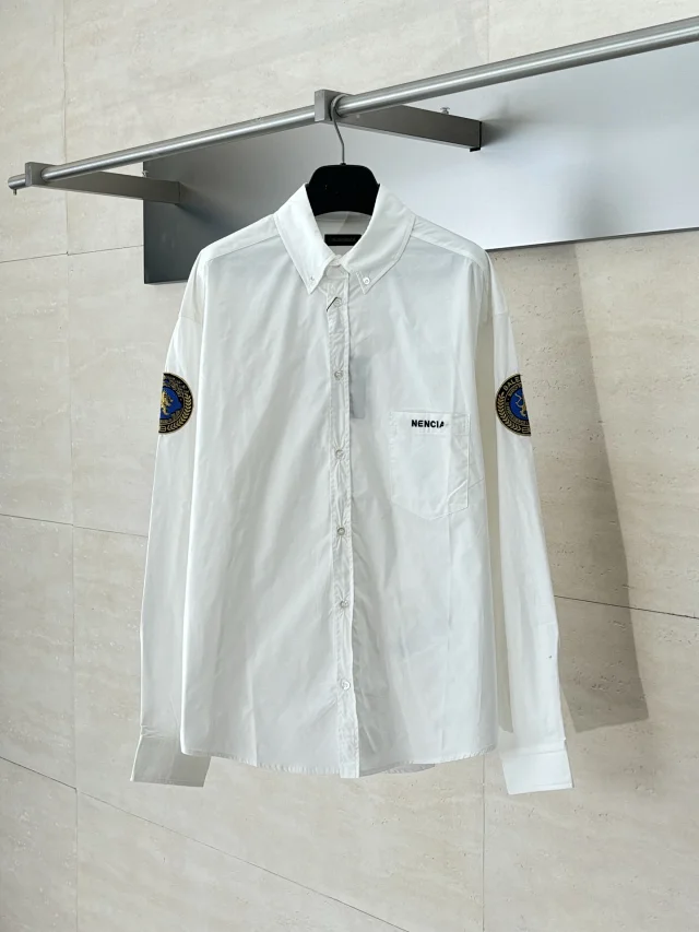Balenciaga Lion Embroidered MU Shirt SS25 Detail