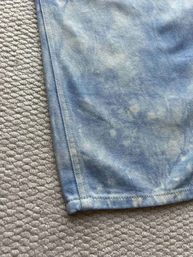 Balenciaga SS25 Sky Blue Ombre Jeans Detail