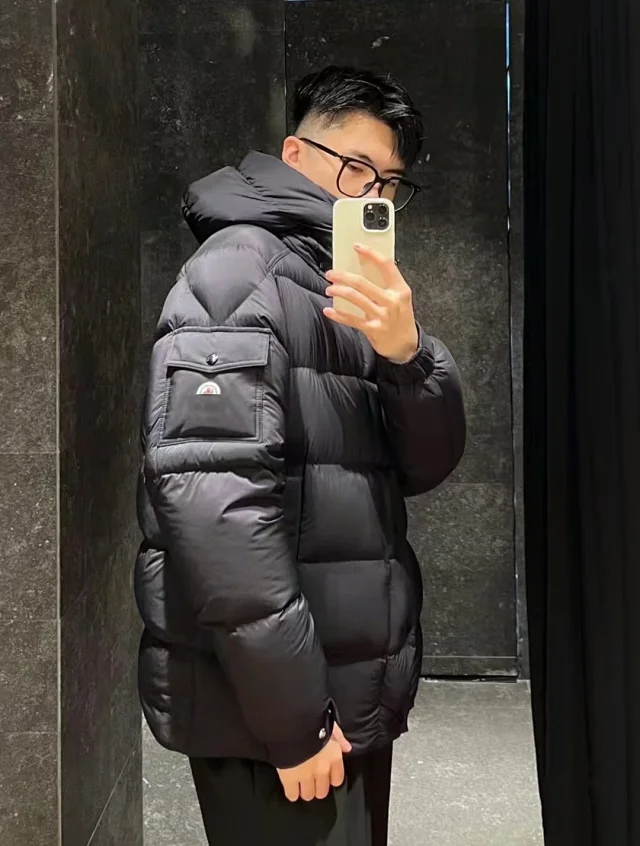 Premium Mengjia Vezere Matte Unisex Detachable Down Jacket Detail