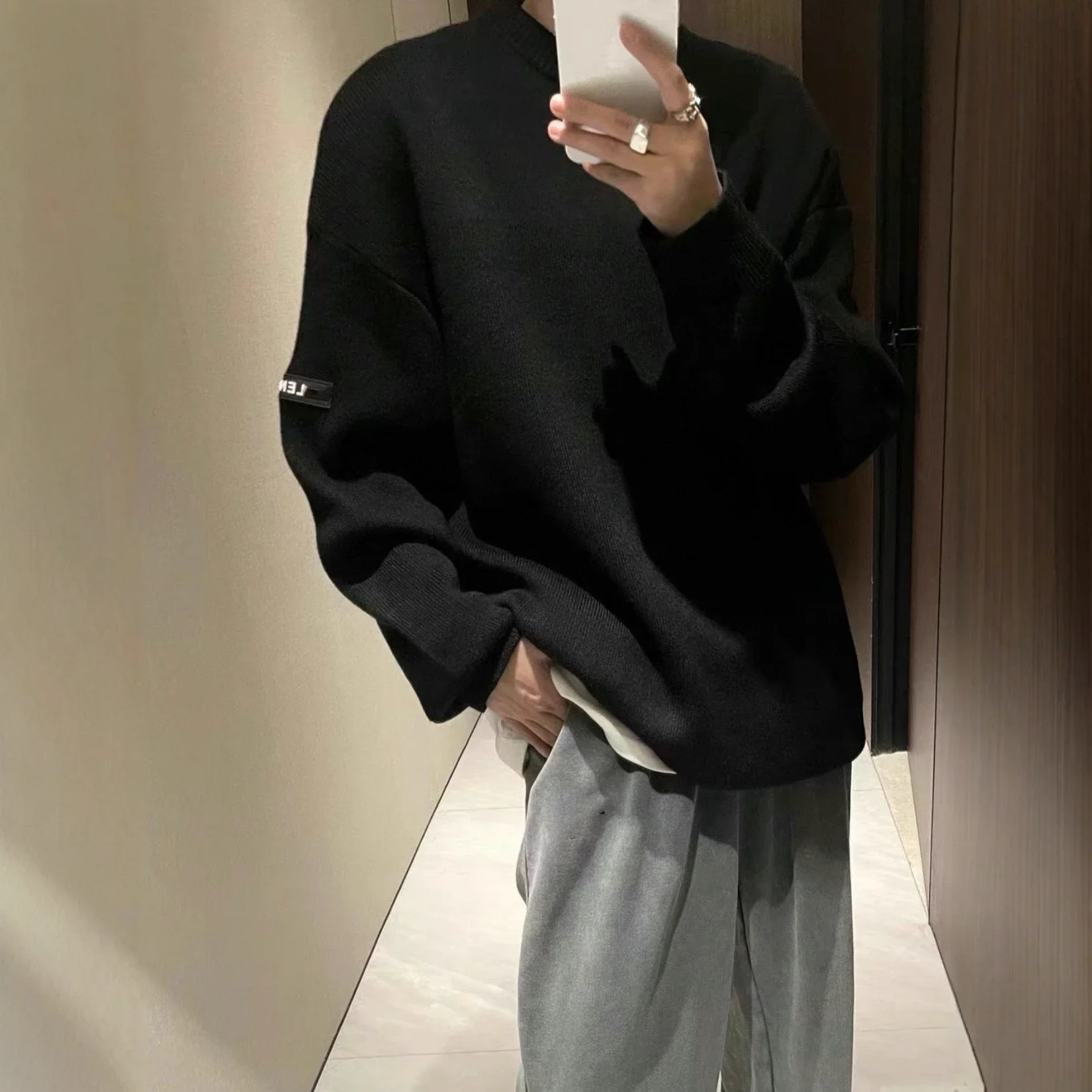 Balenciaga SS25 Sleeve Badge Knit Sweater