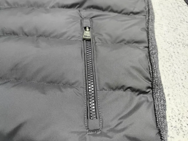 Moncler Stand Collar Wool Down Jacket Detail
