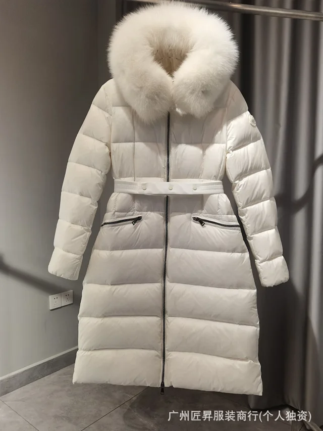 M Fox Fur Slim Down Jacket Detail