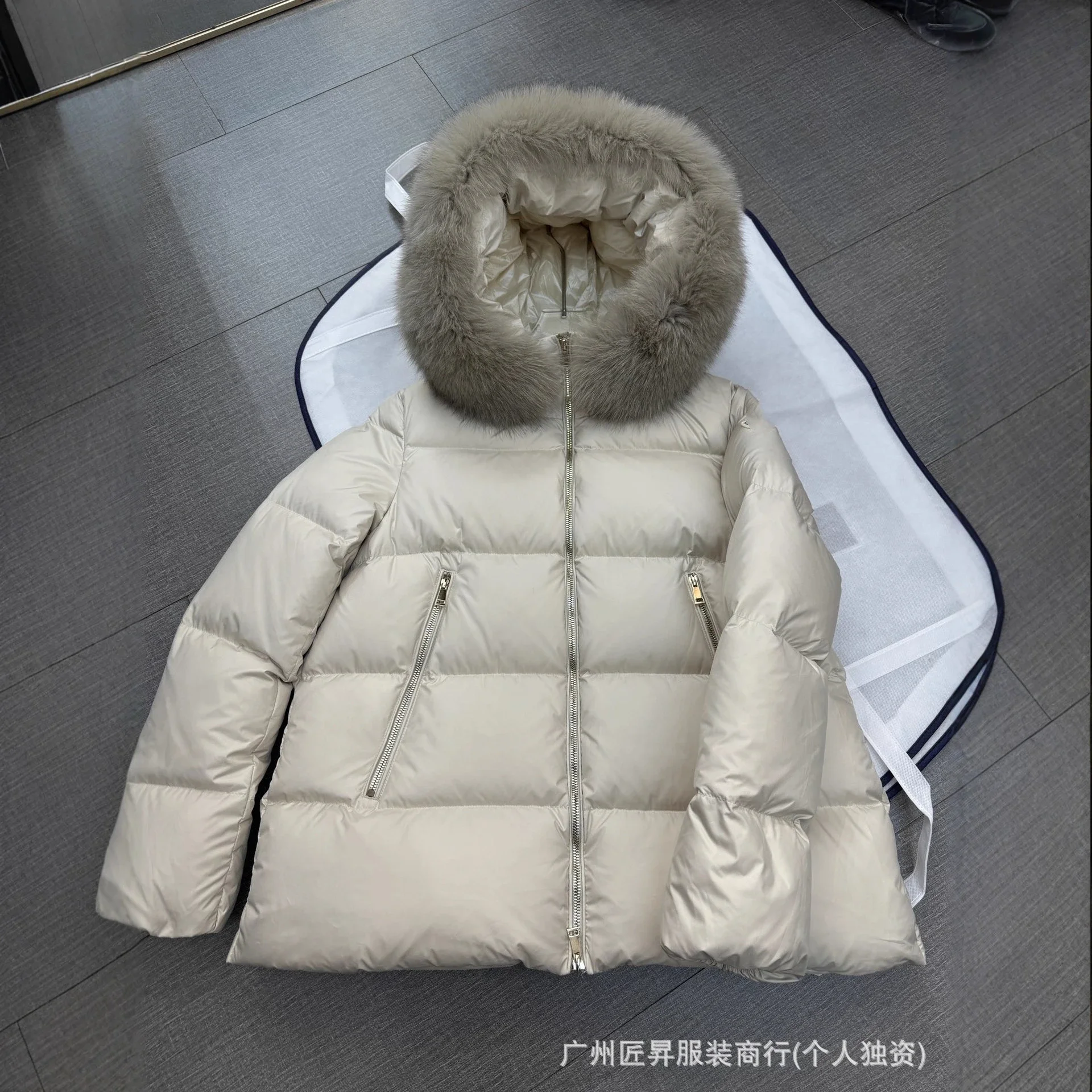 Moncler Women's Fur Collar Down Jacket