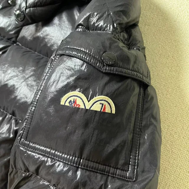 Moncler Maya 70th Glossy Down Jacket Detail