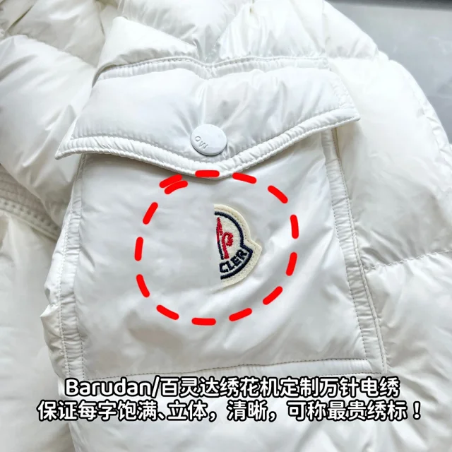 Moncler Maya Glossy Down Jacket Unisex Detail
