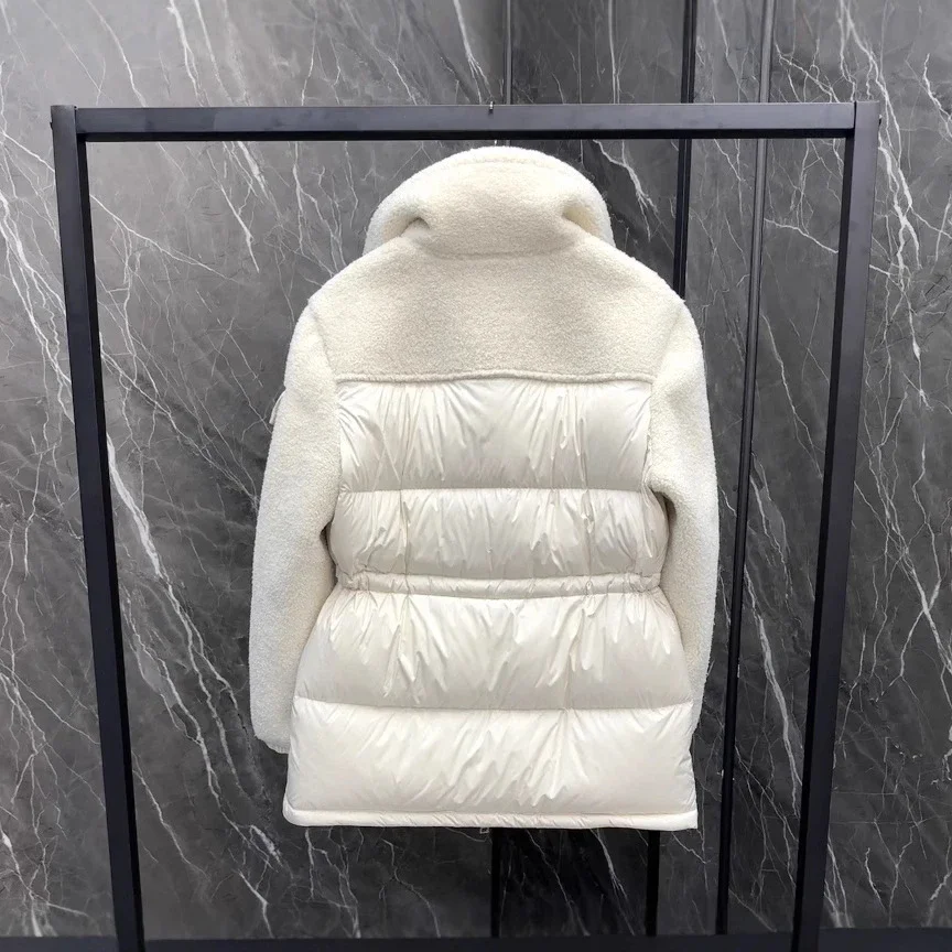 Mengjia Escaut Stand Collar Shearling Jacket