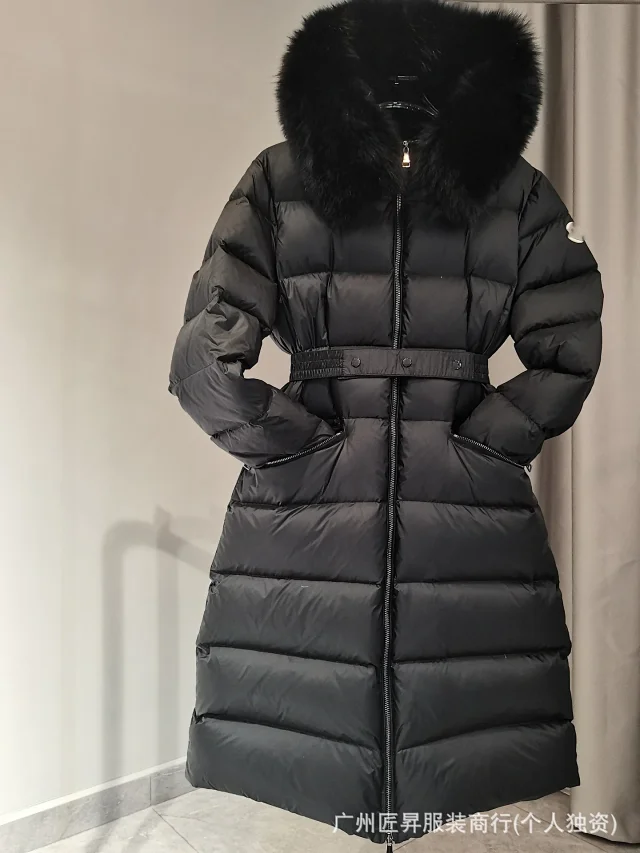 M Fox Fur Slim Down Jacket Detail
