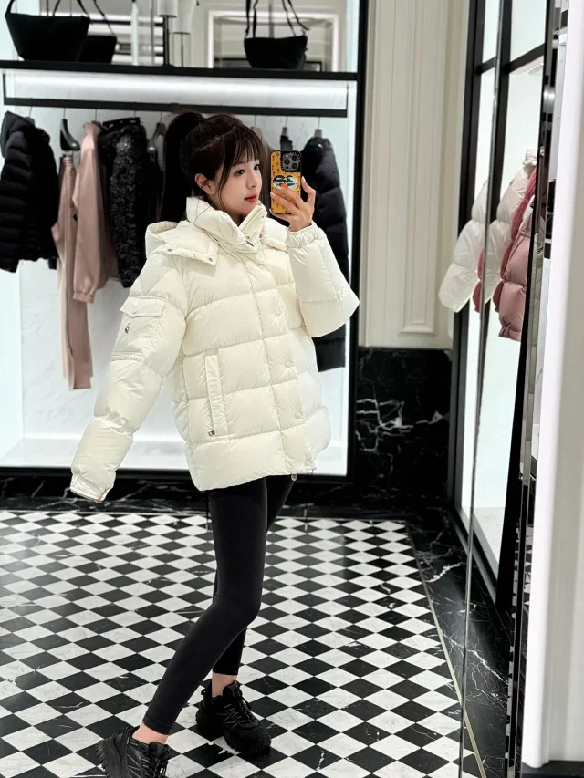 Moncler Maya Vezere Matte Down Jacket Detail