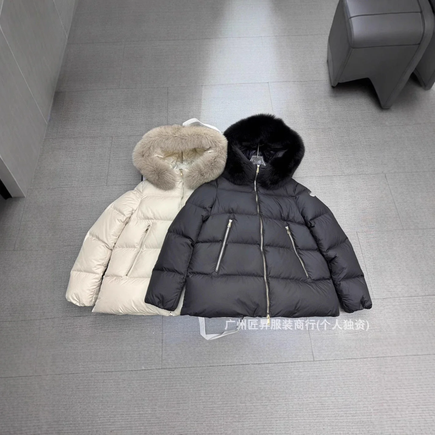 Moncler Women's Fur Collar Down Jacket