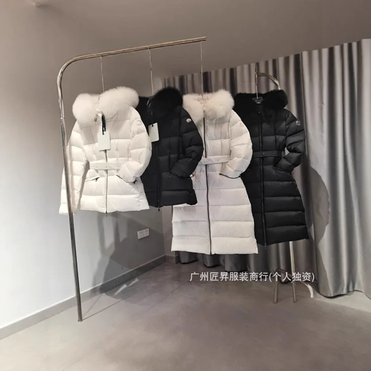 M Fox Fur Slim Down Jacket