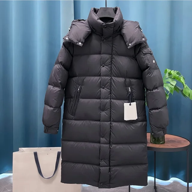 Maya Vezere Unisex Long Down Jacket Detail
