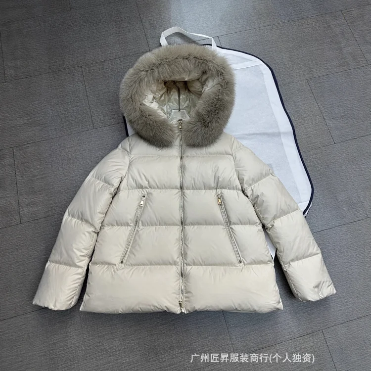 Moncler Women's Fur Collar Down Jacket
