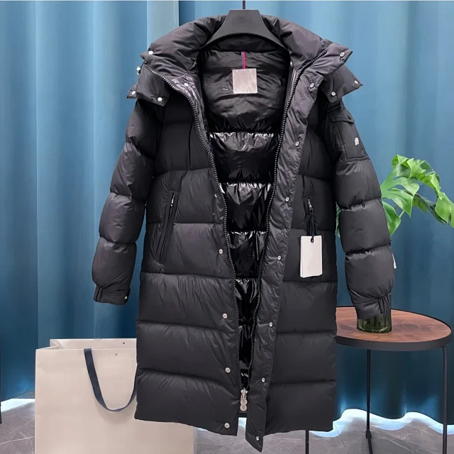 Maya Vezere Unisex Long Down Jacket Detail