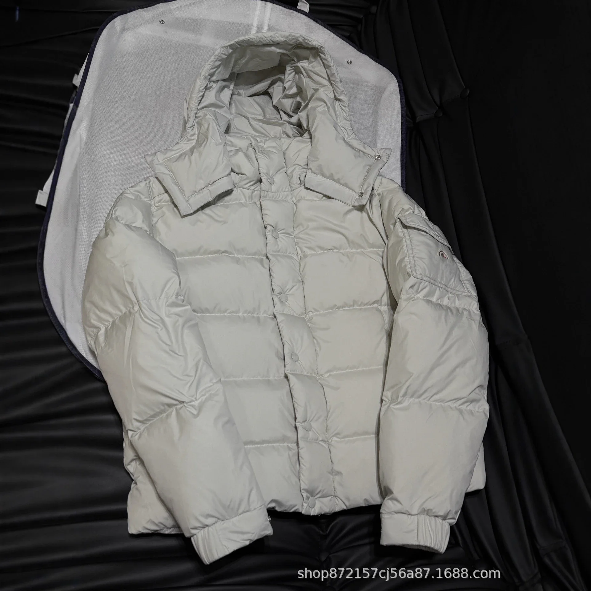 Moncler Maya Vezere Hooded Down Jacket