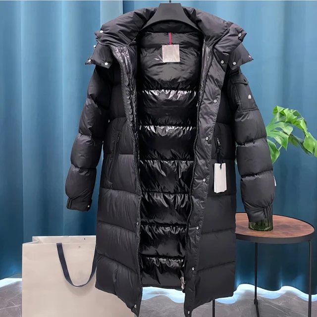 Maya Vezere Unisex Long Down Jacket Detail