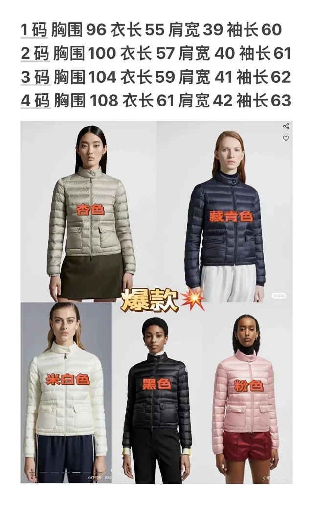 Mengjia Lans Women's Cropped Down Jacket Detail