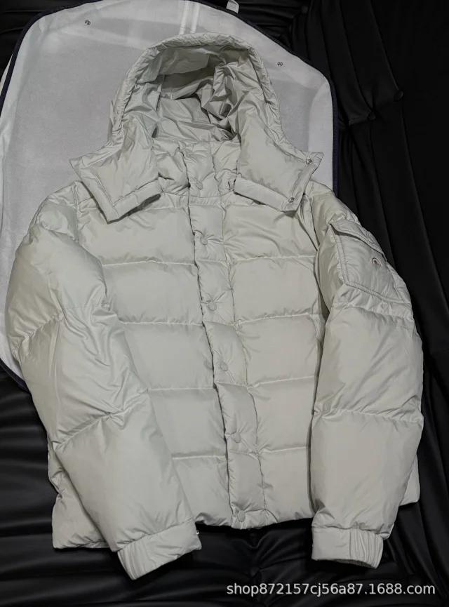 Moncler Maya Vezere Hooded Down Jacket Detail