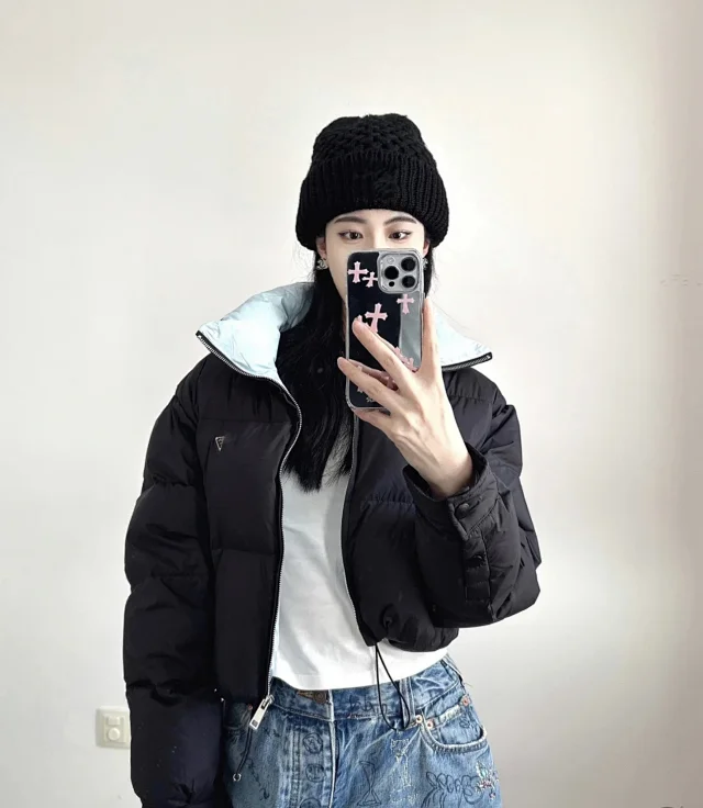 PRA Women's Short Re-Nylon Puffer Jacket Detail