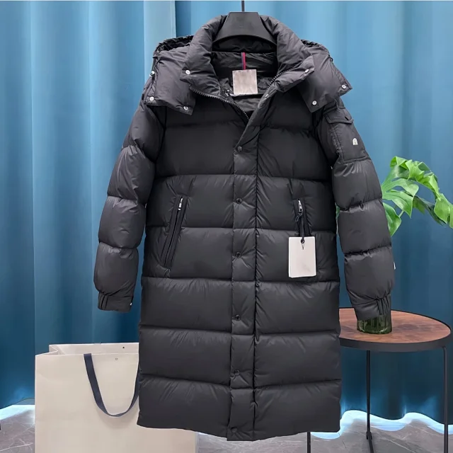 Maya Vezere Unisex Long Down Jacket Detail