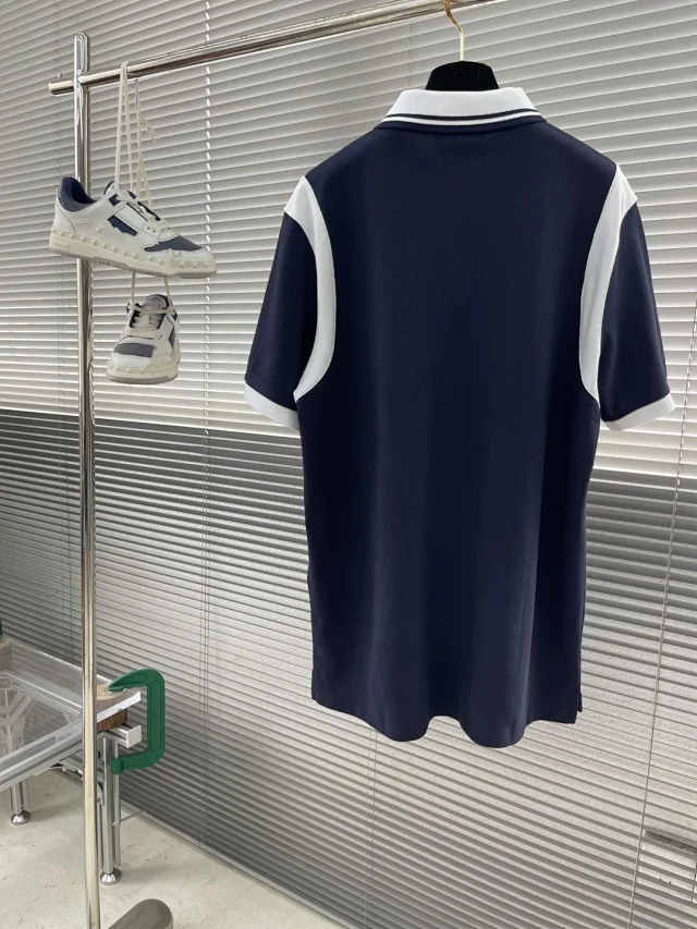 PU Unisex OS Contrast Print Polo Detail
