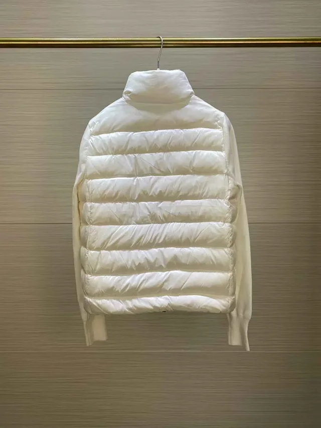 Moncler Women's Lightweight Stand-Collar Puffer Detail
