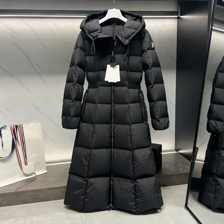 MMeng Fauco Women's Princess Long Hooded Goose Down Coat