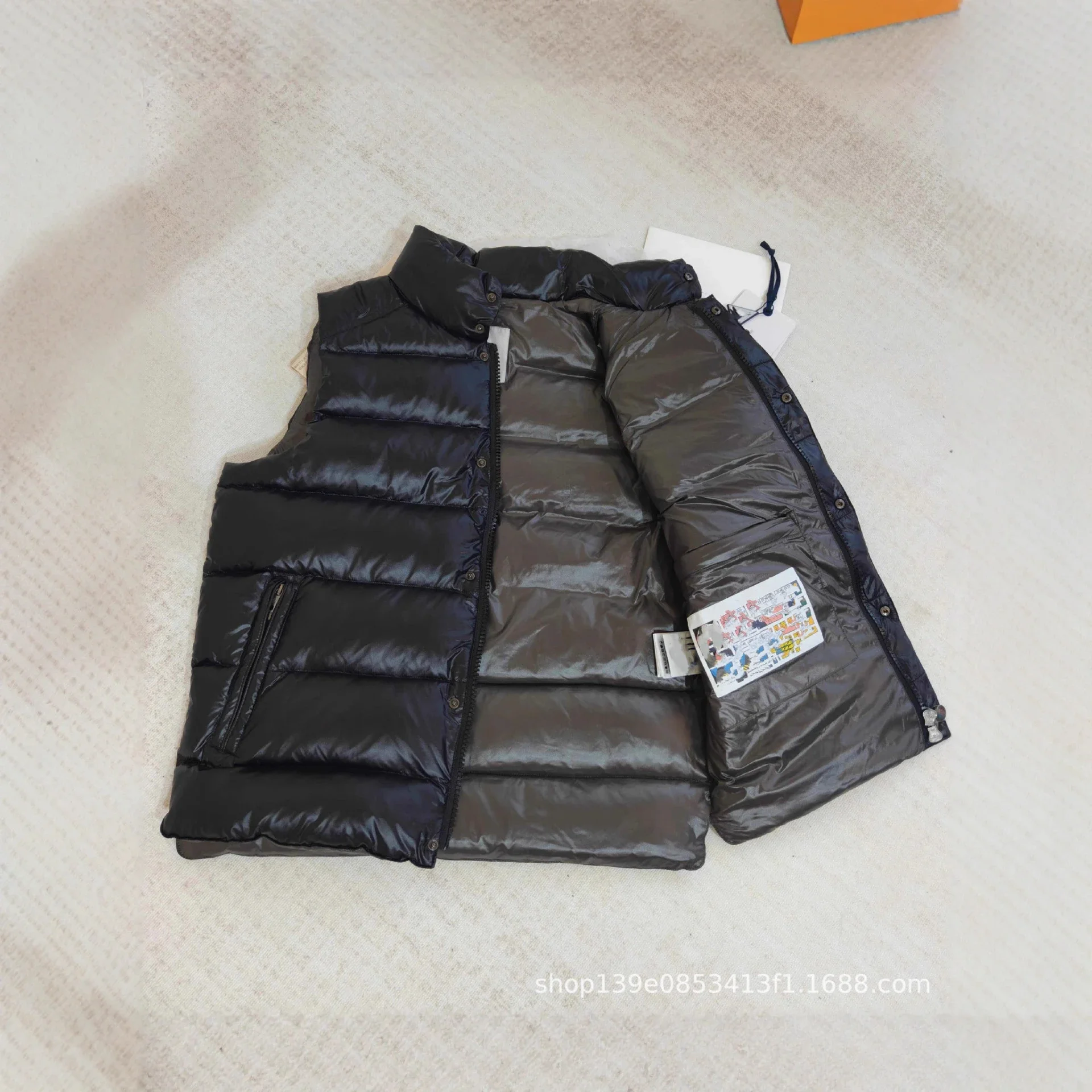 MengJia 25sTib Solid New Down Vest