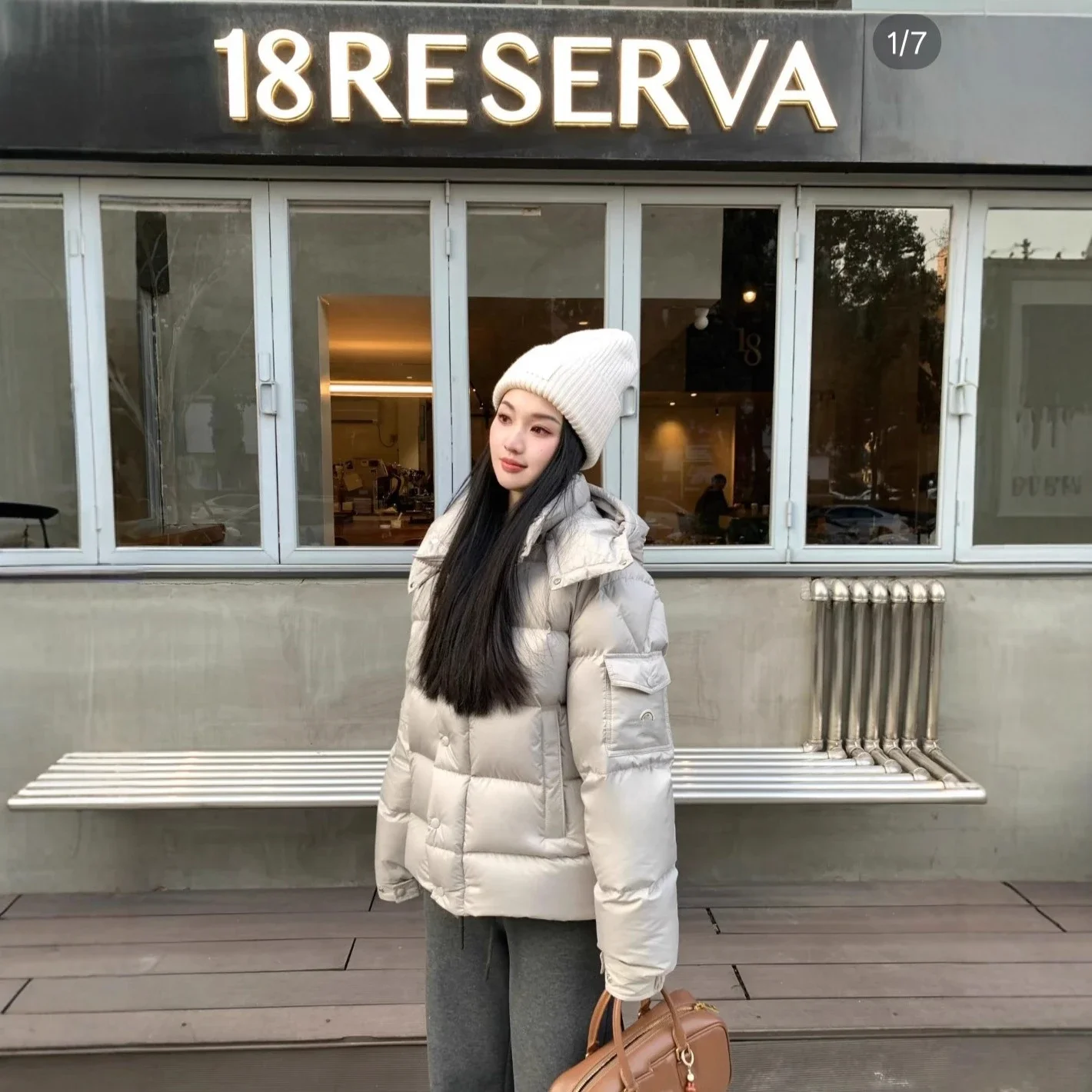 Moncler Maya Matte Hooded Down Jacket
