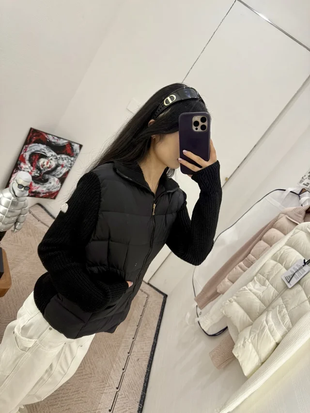 Meng Jia Women's Quilted Down Jacket Detail
