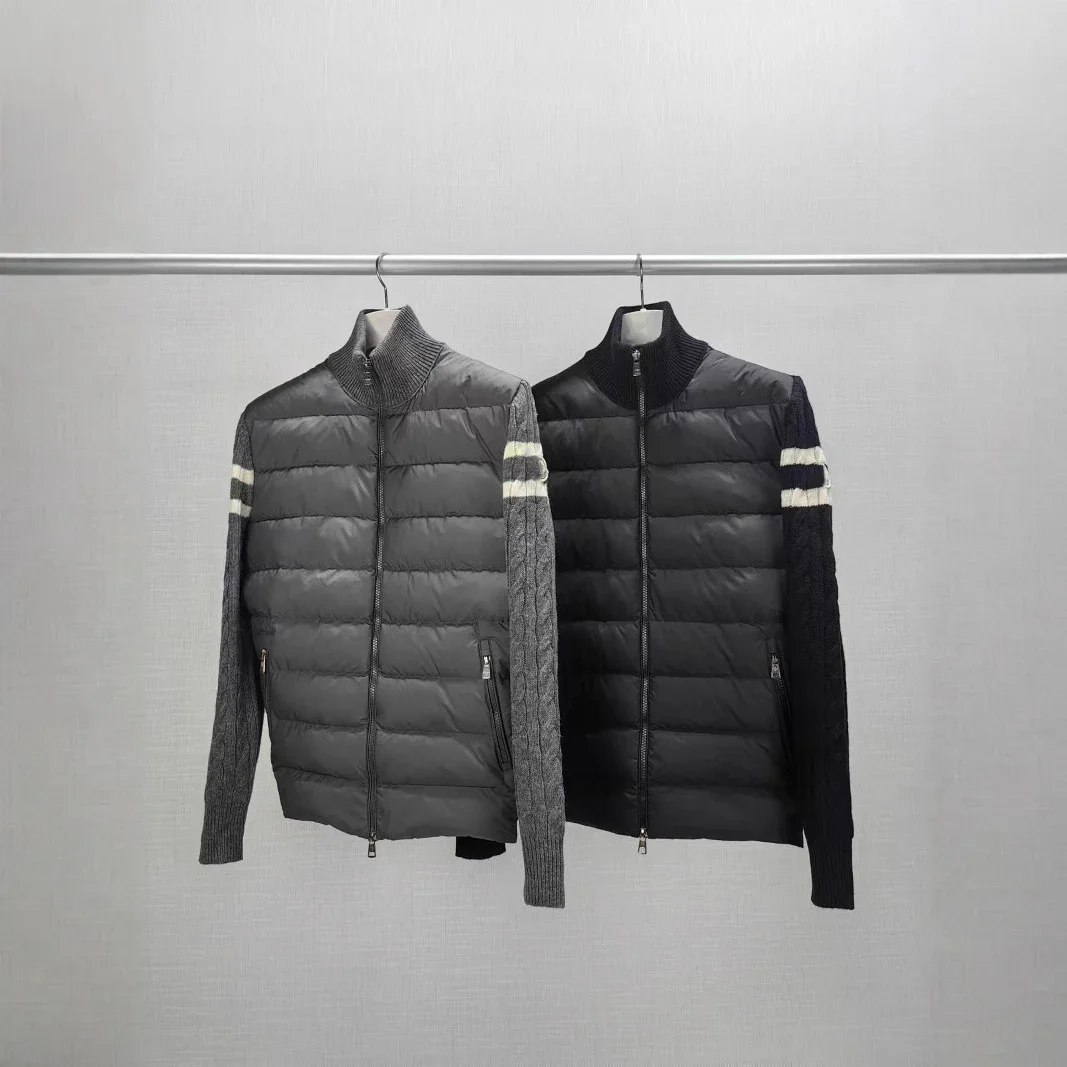 Moncler Stand Collar Wool Down Jacket