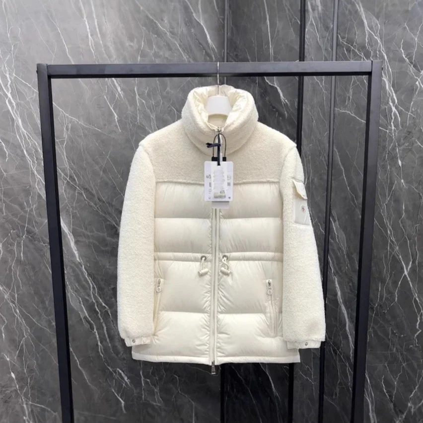 Mengjia Escaut Stand Collar Shearling Jacket