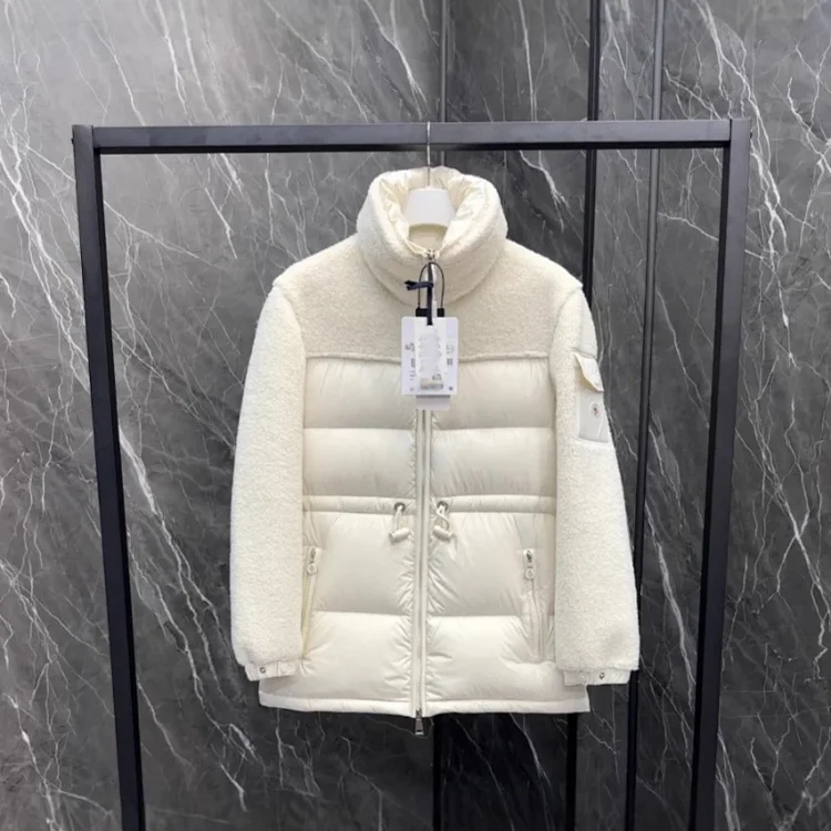 Mengjia Escaut Stand Collar Shearling Jacket