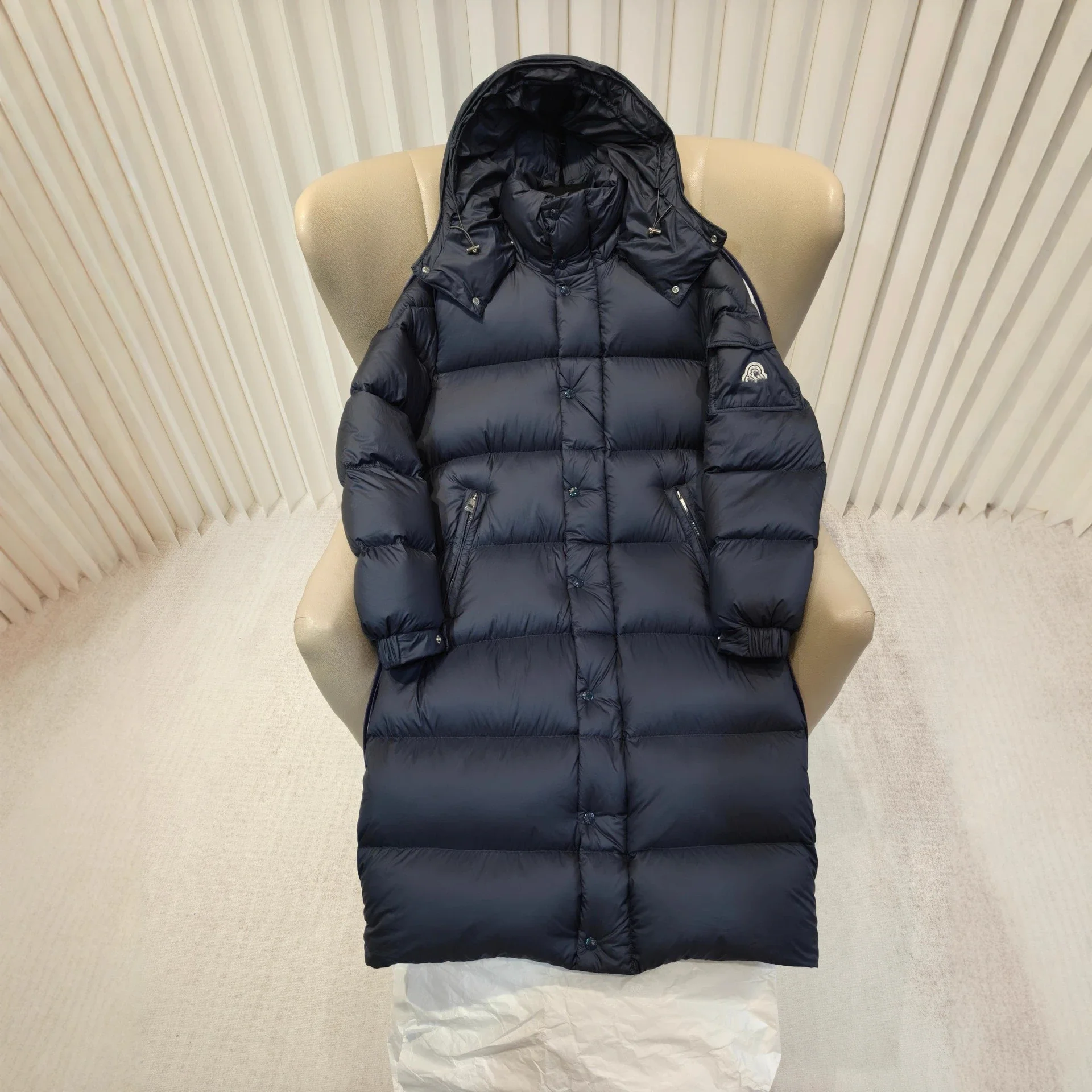 Mengjia Hanoverian Hooded Long Down Jacket