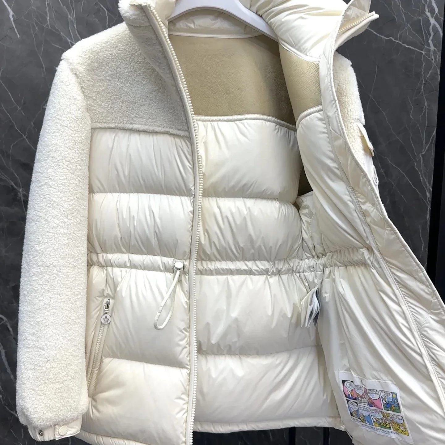 Mengjia Escaut Stand Collar Shearling Jacket