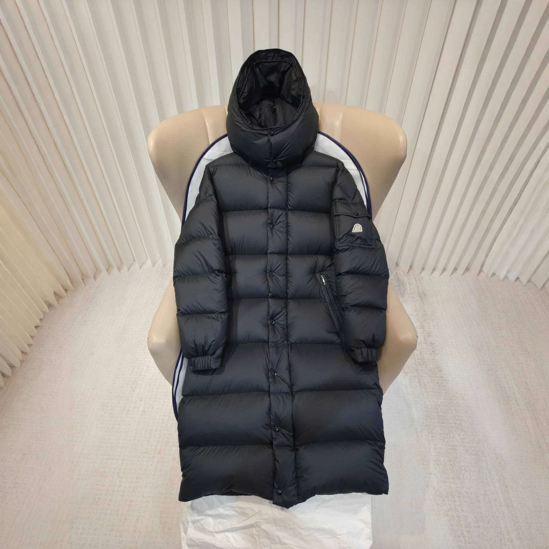 Mengjia Hanoverian Hooded Long Down Jacket