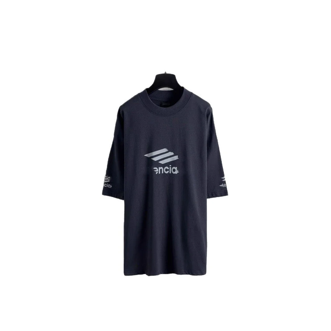 Balenciaga Unisex Oversized Reflective Tee 2025
