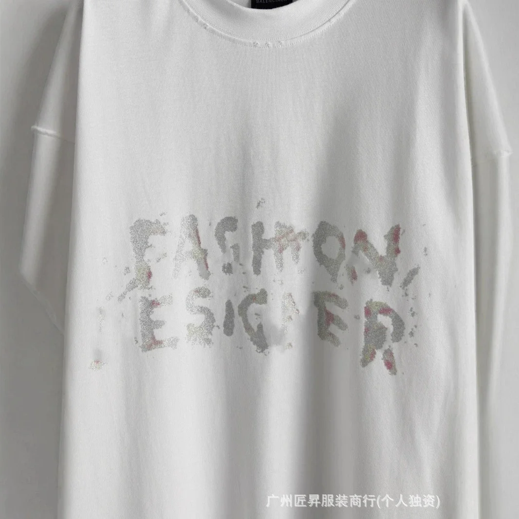 Balenciaga New SS25 Glitter Unisex Tee