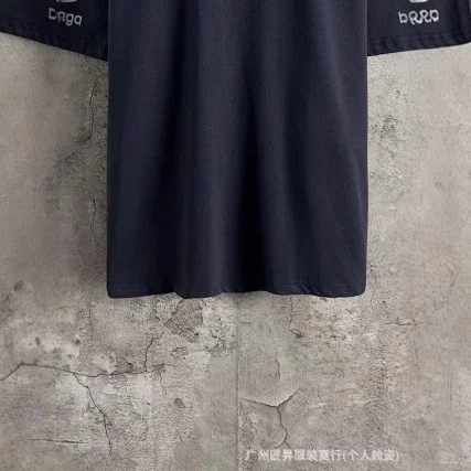Balenciaga Unisex Oversized Reflective Tee 2025 Detail