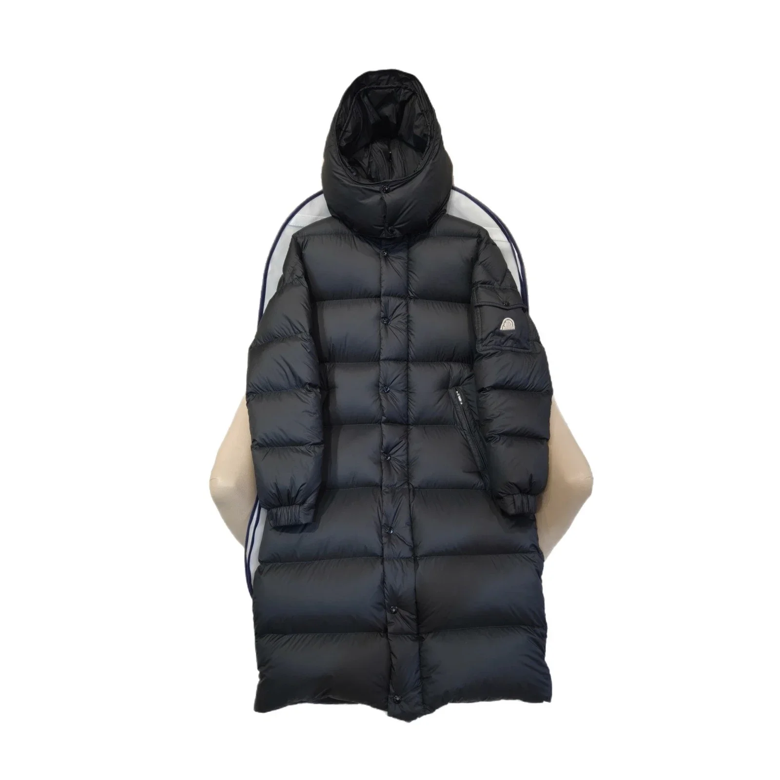 Mengjia Hanoverian Hooded Long Down Jacket