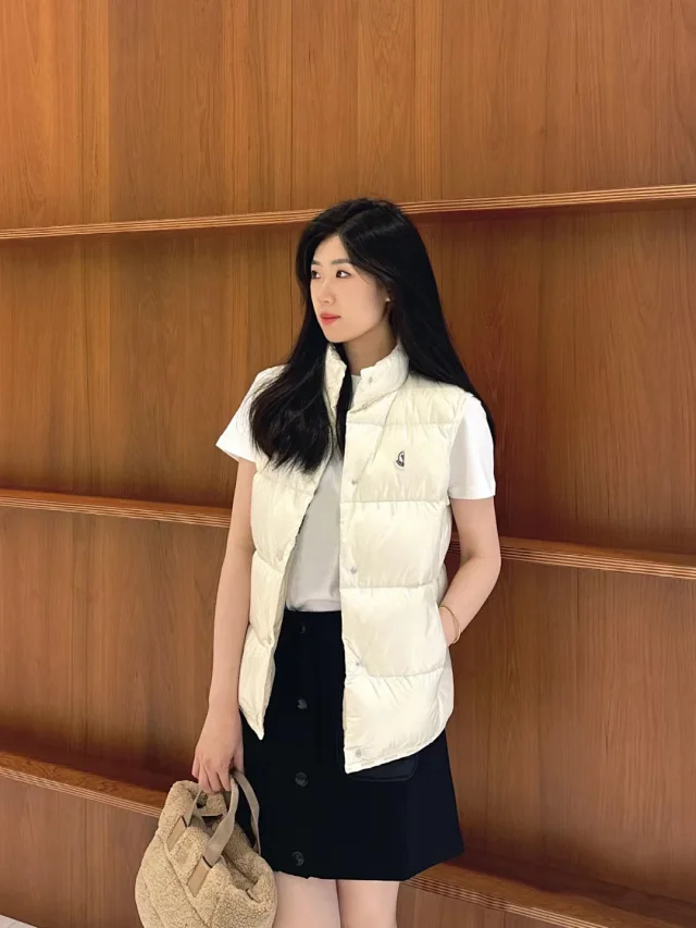 Mengjia 25SS Unisex Patchwork Down Vest Detail