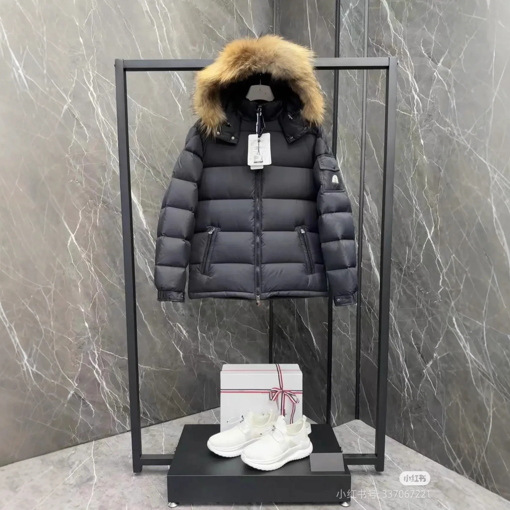 Moncler Maya Men's Short Hooded Puffer